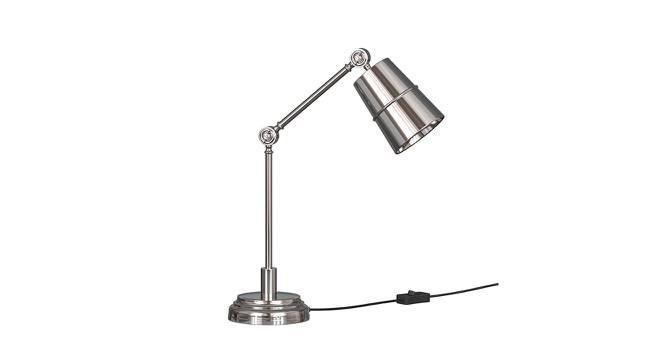 Pippi Nickel Shade Table Lamps With Silver Metal Base (Nickel) by Urban Ladder - Front View Design 1 - 604047