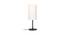 Karana Off White Shade Table Lamps With Black Metal Base (Black) by Urban Ladder - Front View Design 1 - 604077