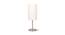 Leslie Off White Shade Table Lamps With Silver Metal Base (Satin Nickel-Stainless Steel) by Urban Ladder - Front View Design 1 - 604078