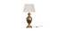 Pauline Off White Shade Table Lamps With Gold Metal Base (Brass Antique) by Urban Ladder - Front View Design 1 - 604093