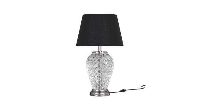Posy Off White Shade Table Lamps With Silver Glass Base (Nickel) by Urban Ladder - Front View Design 1 - 604095