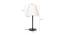 Laura Off White Shade Table Lamps With Black Metal Base (Black) by Urban Ladder - Design 1 Dimension - 604108