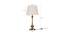 Taylor Off White Shade Table Lamps With Gold Metal Base (Brass Antique) by Urban Ladder - Design 1 Dimension - 604113
