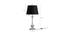Meggie Black Shade Table Lamps With Silver Metal Base (Nickel) by Urban Ladder - Design 1 Dimension - 604129