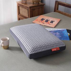 Pillows Design Grey Memory Foam Rectangular 25x16 Inches Pillow - Set of 2 (Grey)