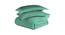 Erryn Green Solid 150 TC Microfibre Double Bed Duvet Cover with 2 Pillow Covers (Green, Double Size) by Urban Ladder - Design 1 Side View - 604670