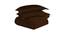 Erton Brown Solid 150 TC Microfibre Double Bed Duvet Cover with 2 Pillow Covers (Brown, Double Size) by Urban Ladder - Design 1 Side View - 604671
