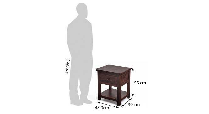 Snooze outlet bedside table