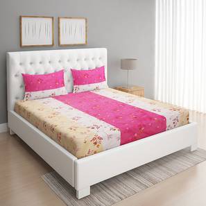 Bedroom Furniture In Chennai Design Floral 144 TC Cotton Queen Size Bedsheet with 2 Pillow Covers