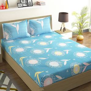 Bedroom Furniture In Chennai Design Floral 144 TC Cotton Queen Size Bedsheet with 2 Pillow Covers