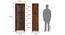 Murano Solid Wood Bookshelf/Display Unit (Teak Finish) by Urban Ladder - Dimension Design 1 - 