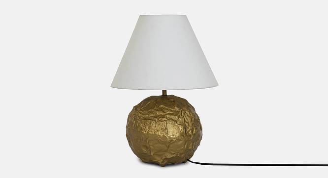 Mia gold Table Lamps With Gold Aluminium Base (White) by Urban Ladder - Front View Design 1 - 605656