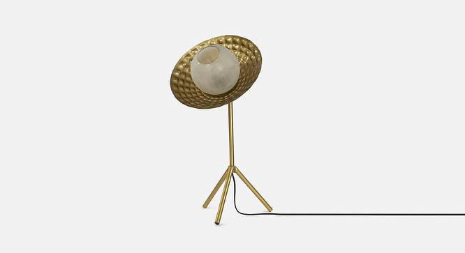Minnie gold Table Lamps With Gold Iron Base (White) by Urban Ladder - Front View Design 1 - 605657
