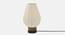 Olive off white Table Lamps With Black Iron Base (Walnut) by Urban Ladder - Front View Design 1 - 605658