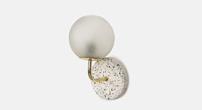 Sia Gold metal Wall Lights (White) by Urban Ladder - Front View Design 1 - 605669