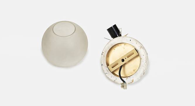 Sia Gold metal Wall Lights (White) by Urban Ladder - Design 1 Side View - 605699