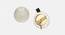 Sia Gold metal Wall Lights (White) by Urban Ladder - Design 1 Side View - 605699