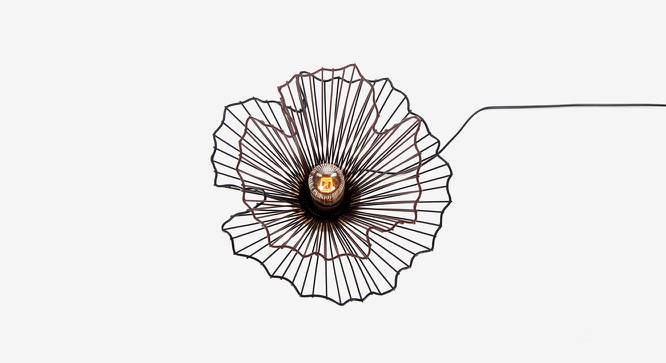 Hudson Black Table Lamps With Black Iron Base (Gold) by Urban Ladder - Design 1 Side View - 605705