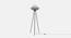 Cleo off white Floor Lamps With Black Iron Base (Multicolor) by Urban Ladder - Front View Design 1 - 605730