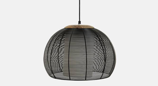 Dashiell Black Iron Hanging Lights (Walnut) by Urban Ladder - Front View Design 1 - 605732