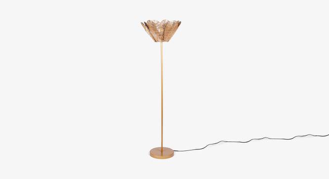 Flora gold Floor Lamps With Gold Iron Base (Gold) by Urban Ladder - Front View Design 1 - 605738