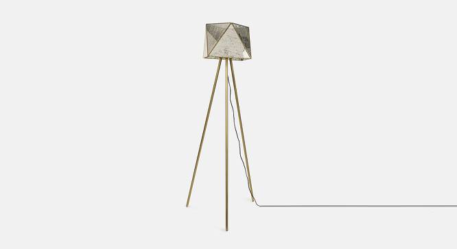 Frankie gold Floor Lamps With Gold Iron Base (Multicolor) by Urban Ladder - Front View Design 1 - 605739