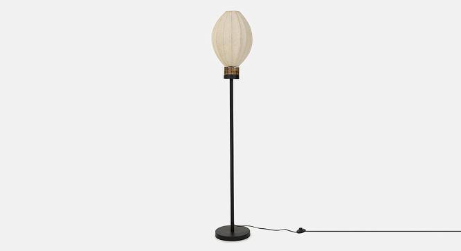 Neva off white Floor Lamps With Black Iron Base (Walnut) by Urban Ladder - Front View Design 1 - 605747
