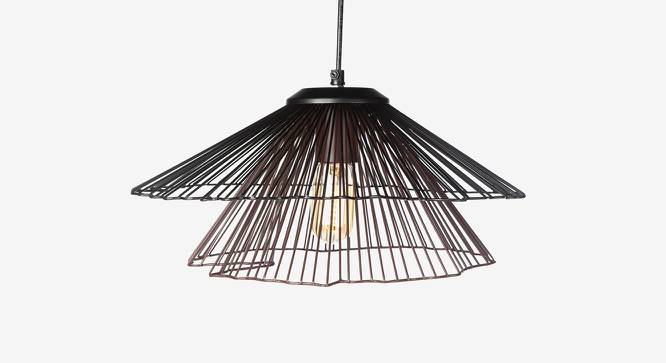 Bracken Black Iron Hanging Lights (Gold) by Urban Ladder - Front View Design 1 - 605753