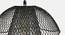 Daisy Black Iron Hanging Lights (Multicolor) by Urban Ladder - Design 1 Side View - 605758
