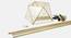 Frankie gold Floor Lamps With Gold Iron Base (Multicolor) by Urban Ladder - Design 1 Side View - 605766