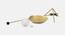 Millie gold Floor Lamps With Gold Iron Base (White) by Urban Ladder - Design 1 Side View - 605772