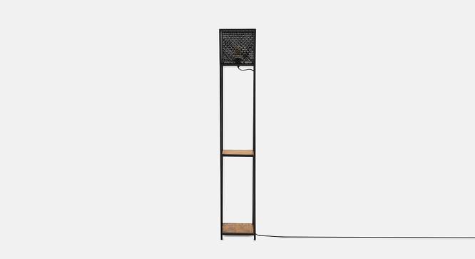 Ansen black Floor Lamps With Black metal Base (Natural) by Urban Ladder - Design 1 Side View - 605777