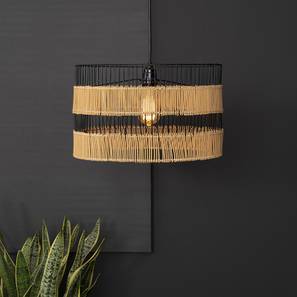 Lighting In Visakhapatnam Design Delilah Black Iron Hanging Light (Natural & Black)