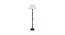 Amber White Fabric Shade Floor Lamp With White Mango Wood Base (White) by Urban Ladder - Design 1 Side View - 605890