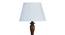 Amigo White Fabric Shade Floor Lamp With White Mango Wood Base (White) by Urban Ladder - Ground View Design 1 - 605913