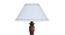 Amos White Fabric Shade Floor Lamp With White Mango Wood Base (White) by Urban Ladder - Ground View Design 1 - 605914