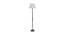 Admiral White Fabric Shade Floor Lamp With White Mango Wood Base (White) by Urban Ladder - Design 1 Side View - 605947
