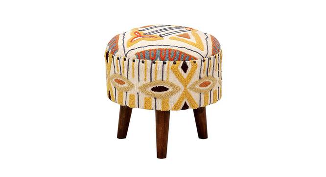 Josephine Solid Wood Stool in Multicolor (Multicolor) by Urban Ladder - Design 1 Side View - 606119