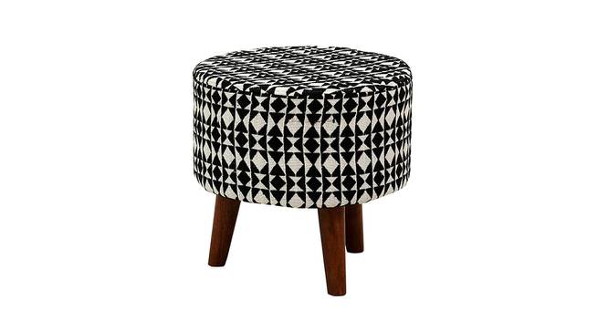 Anthony Solid Wood Stool in Black Colour (Black) by Urban Ladder - Design 1 Side View - 606122