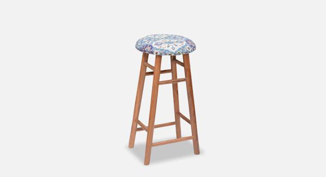 Aldrich Solid Wood Bar Stools in Polished Finish (Multicolor) by Urban Ladder - Front View Design 1 - 606150