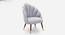 Noelle Solid Wood Outdoor Chair in Grey Colour (Grey) by Urban Ladder - Front View Design 1 - 606166