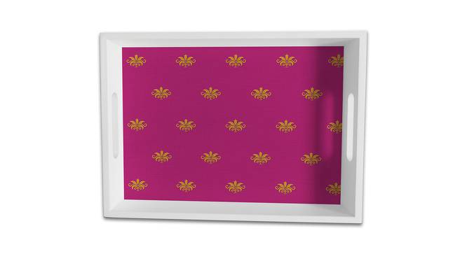 Esther Multicolor MDF 15x11 Inches Tray (Multicolor) by Urban Ladder - Design 1 Side View - 606790