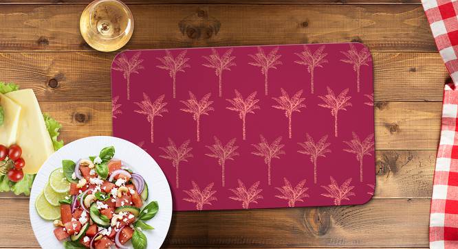 Barley Multicolor Printed Acrylic 17x11 Inches Table Mat Set of 2 (Multicolor) by Urban Ladder - Front View Design 1 - 606939