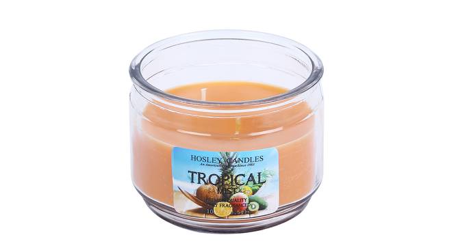 Selena Tropical Mist Scented Candles (Yellow) by Urban Ladder - Front View Design 1 - 607082