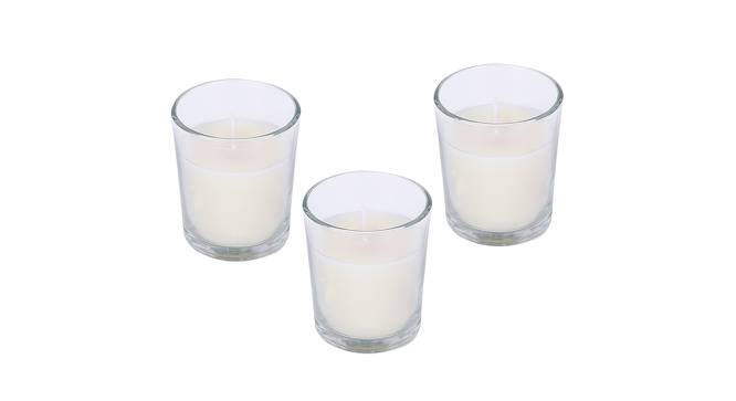 Charles Sweet Pea Jasmine  Scented Candles Set of 3 (White) by Urban Ladder - Front View Design 1 - 607086