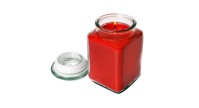 Timothy Apple Cinnamon Scented Candles (Red) by Urban Ladder - Front View Design 1 - 607108