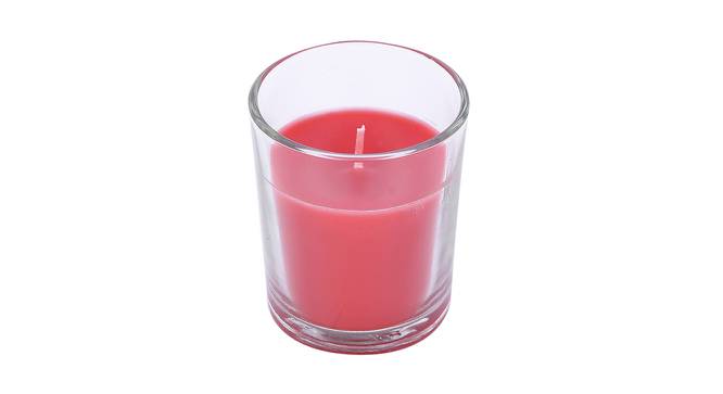 Atticus Apple Cinnamon Scented Candles Set of 3 (Red) by Urban Ladder - Design 1 Side View - 607113