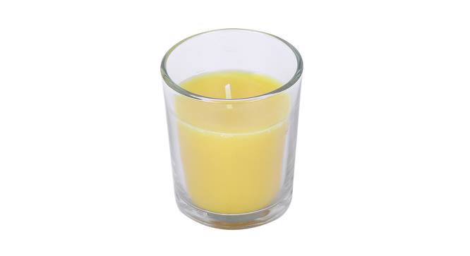 Edmund Lemon Bar Scented Candles Set of 3 (Yellow) by Urban Ladder - Design 1 Side View - 607116