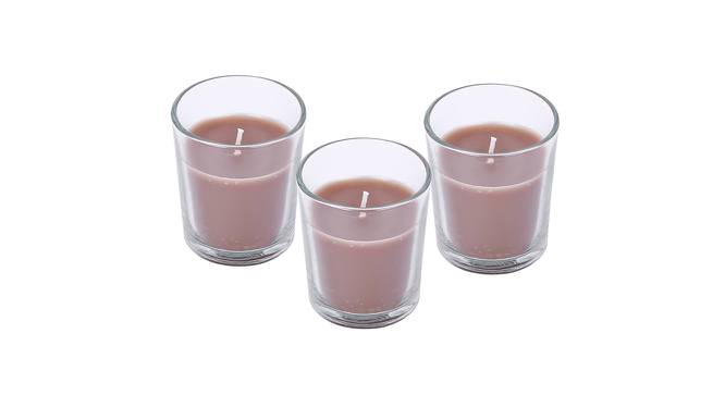 Chester Rustic Sandalwood Scented Candles Set of 3 (Brown) by Urban Ladder - Front View Design 1 - 607185