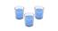Sabina Caribbean Breeze Scented Candles Set of 3 (Blue) by Urban Ladder - Front View Design 1 - 607186